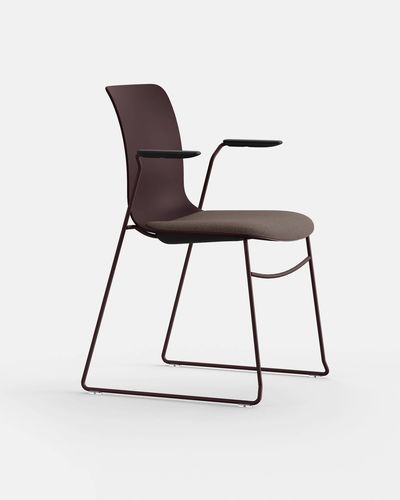 Chaise contemporaine - NUME PT TR BR - IBEBI - d'intérieur / en tissu / en polypropylène