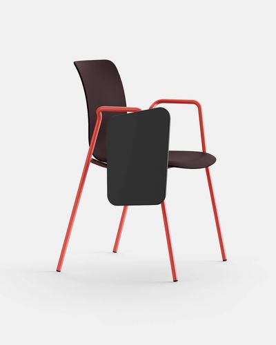 Chaise contemporaine - NUME BRC TDX - IBEBI - d'intérieur / en polypropylène / avec piètement en acier
