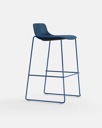 Chaise de bar contemporaine - NUME TR S - IBEBI - d'intérieur / en polypropylène / avec piètement en acier