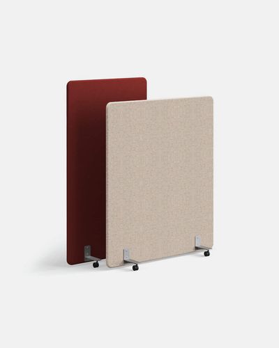 Panneau acoustique autoportant - IBEBI - sur roulettes / en tissu / rectangulaire