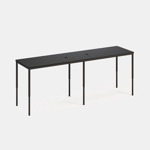 Table de conférence design minimaliste - IBEBI - en HPL / avec piètement en aluminium laqué / avec piètement en aluminium vernis