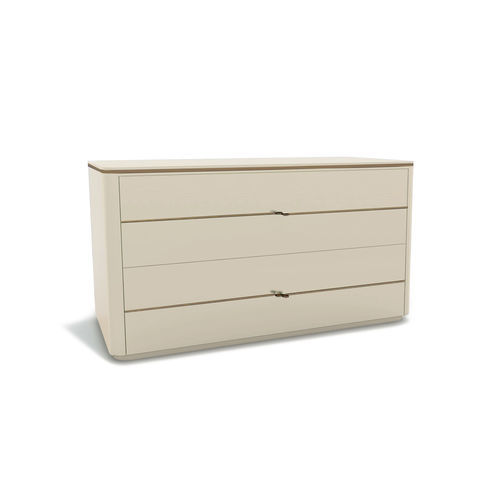 Commode contemporaine - ALLURE - ZANABONI - en bois laqué / Fabriquée en Italie / 4 tiroirs
