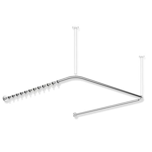 Rail à rideaux fixation plafond - 900.34.30140 - HEWI Heinrich Wilke - pour rideau drapé / professionnel / pour douche