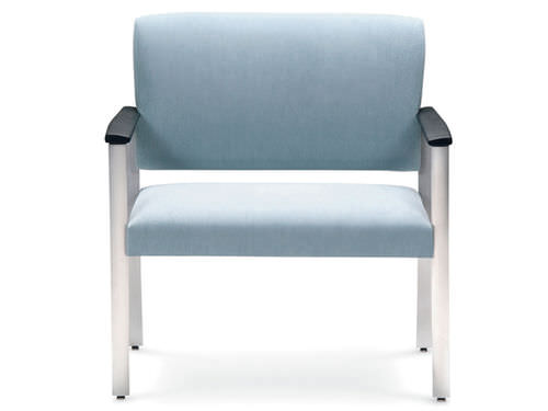 Fauteuil médical en tissu - AMENITY - Carolina Business Furniture - en métal / bariatrique / bleu