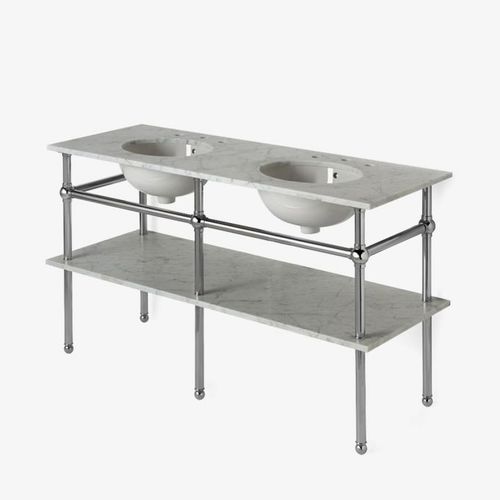 Console pour lavabo en chrome - PRWS02 - Waterworks - en laiton
