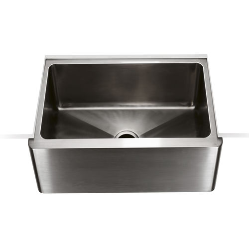 Évier 1 bac - KRSK70 - Waterworks - sans égouttoir / en inox / sous plan
