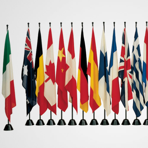 Mât pour drapeau - SERVOBANDIERA - Zanotta - en polypropylène / en acier