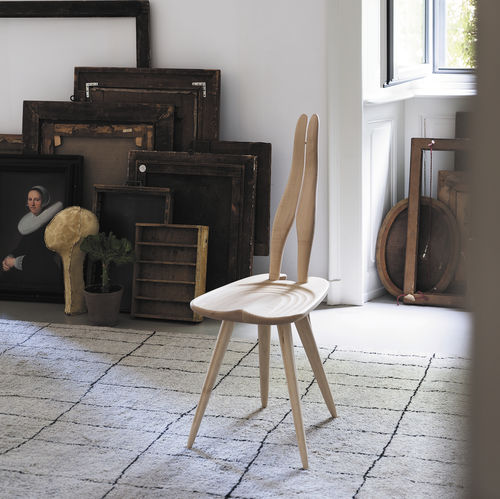 Chaise design original - FENIS CM - Zanotta - d'intérieur / en érable / avec piètement en érable