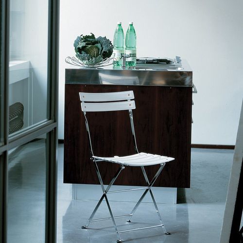 Chaise contemporaine - CELESTINA - Zanotta - d'intérieur / en cuir / en nylon