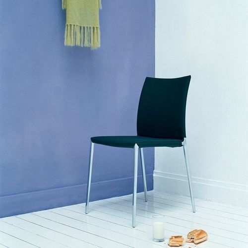 Chaise contemporaine - LIA - Zanotta - d'intérieur / en tissu / en cuir