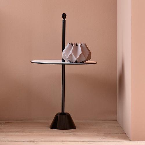Table d'appoint contemporaine - SERVOMUTO - Zanotta - en stratifié / en plastique / avec piètement en acier peint