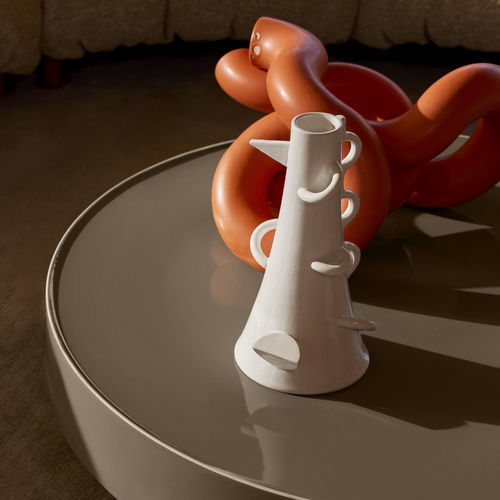 Vase contemporain - DEALBATA 9552 - Zanotta - de terre cuite / fait main / par Alessandro Mendini
