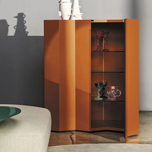 Buffet haut - Z24 : 726 - Zanotta - contemporain / en MDF laqué / en verre trempé