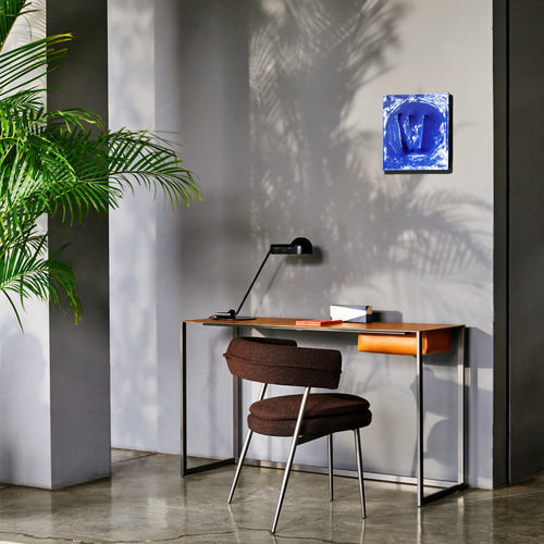Chaise contemporaine - NENA - Zanotta - d'intérieur / en tissu / en cuir