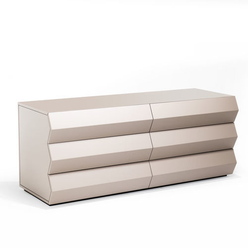 Commode contemporaine - Z24  - Zanotta - en MDF laqué / avec tiroir / rectangulaire