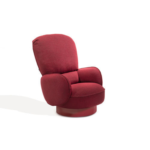 Fauteuil contemporain - YORI-KIRI - Zanotta - en tissu / en acier / bergère