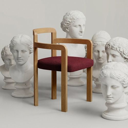 Chaise contemporaine - CAMPA - Zanotta - d'intérieur / en polyuréthane / en PET