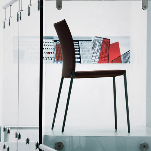 Chaise contemporaine - TALIA - Zanotta - d'intérieur / en tissu / en cuir