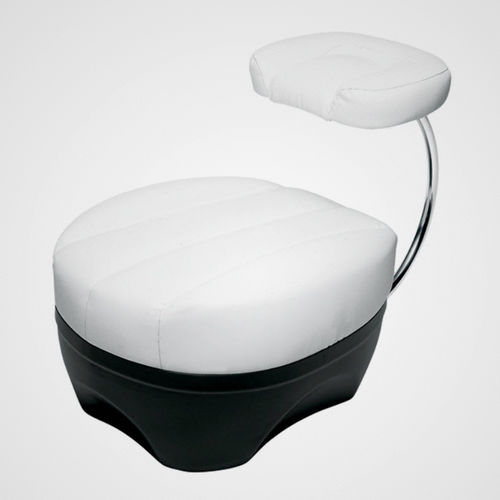 Tabouret contemporain - PRIMATE - Zanotta - en cuir / avec piètement en acier inoxydable / avec piètement en polystyrène
