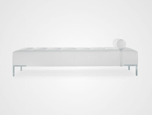 Lit de jour contemporain - ALFA - Zanotta - en tissu / en cuir / en acier