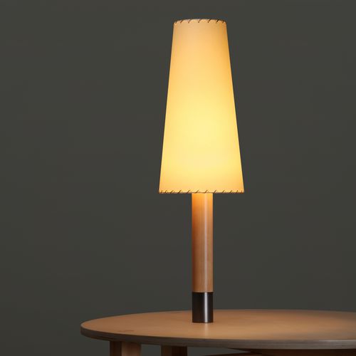 Lampe de table - BÁSICA  - Santa & Cole - baladeuse / en bronze / en nickel