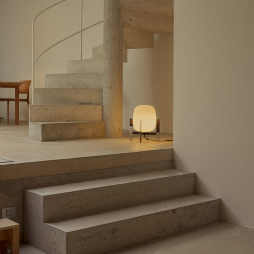 Lampe de table - CESTA  - Santa & Cole - baladeuse / en aluminium / en acier inoxydable