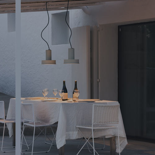 Spot suspension - ARNE S DOMUS - Santa & Cole - à LED / circulaire / IP65