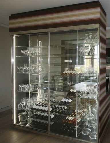 Cave à vin professionnelle - TRANSPARENCE - COFRAVIN - pose libre / en inox / vitrée