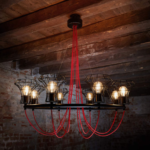 Lustre contemporain - QUEEN CAGE - ZAVA SRL - en fer