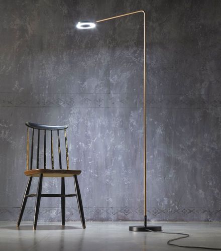 Lampe sur pied - META - ZAVA SRL - en aluminium / en laiton / en fer
