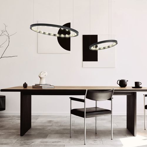 Suspension - Aurora Mini - JSPR - en aluminium anodisé / contemporaine / d'intérieur