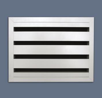 Grille de transfert acoustique - 468AK/2 - RENSON - de porte / aluminium