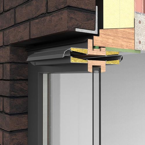 Aérateur de fenêtre acoustique - PYRACOUST 5000 + 2 MODULES  - RENSON - autoréglable / imperméable