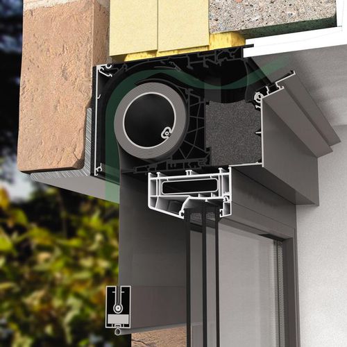 Aérateur de fenêtre résistant au vent - FIXVENT MONO UT  - RENSON - autoréglable / de ventilation / avec écran de protection solaire intégré