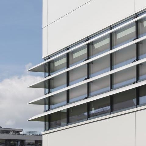 Brise-soleil aluminium - ICARUS QUICKFIX ICA.150 - RENSON - pour façade / pour fenêtre / vertical