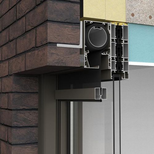 Store enrouleur - FIXSCREEN® MINIMAL M7 - RENSON - pour fenêtre / en tissu / d'extérieur