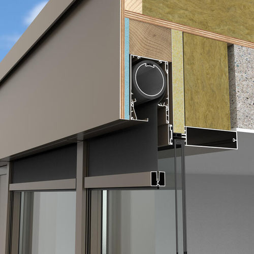 Store enrouleur - FIXSCREEN® MINIMAL CURTAIN WALL 50   - RENSON - pour véranda / pour fenêtre / en tissu