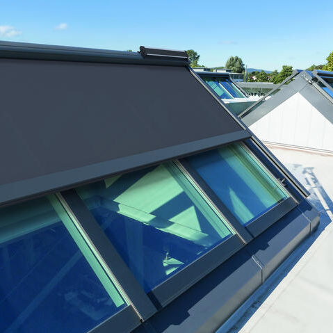 Store enrouleur - TOPFIX® SOLAR  - RENSON - pour fenêtre de toit / pour toit vitré / pour terrasse