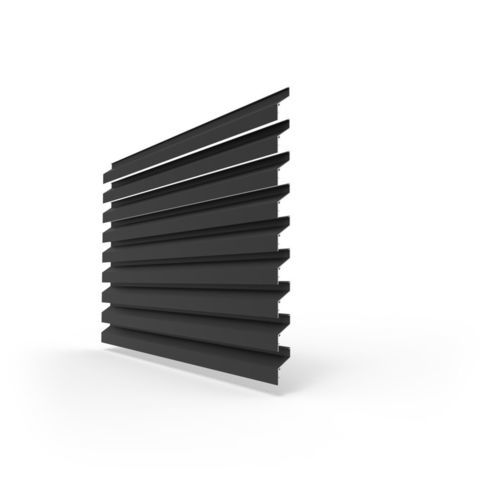 Bardage en panneaux - LINIUS® L.066.06 - RENSON - en aluminium / en enduit / nervuré