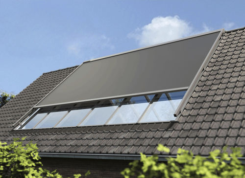 Brise-soleil en polyester - TOPFIX LARGE - RENSON - en acrylique / en aluminium / en fonte d'aluminium
