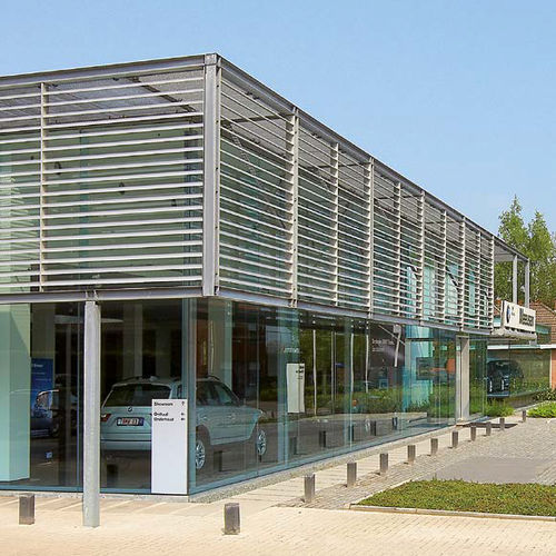 Brise-soleil en aluminium - ICARUS® ICA.125 - RENSON - pour façade / vertical
