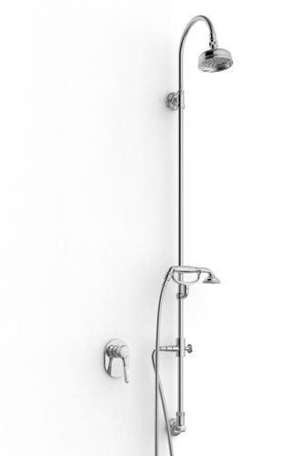 Set de douche mural - 2900 DDP-070 - ZAZZERI - contemporain / avec douche à main / avec pommeau fixe