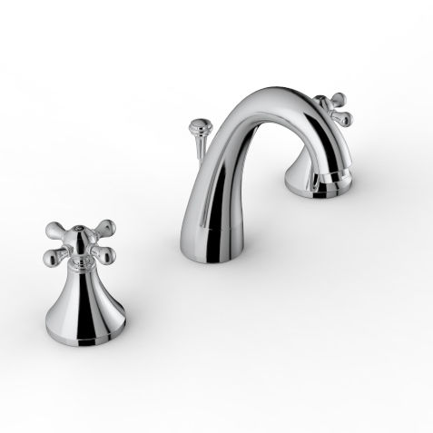 Mélangeur de vasque - 3002 BLX-010 - ZAZZERI - à poser / en métal chromé / de salle de bain