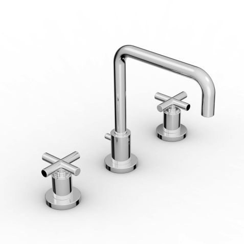 Mélangeur de vasque - 4701 BLX-010 - ZAZZERI - à poser / en métal chromé / de salle de bain