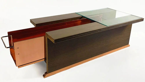 Table basse contemporaine - PRETENZIOSA - Bernini Gallery - en cristal / en aluminium / en tôle