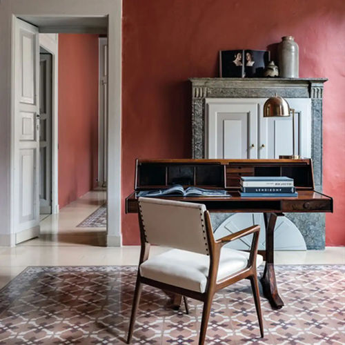 Meuble secrétaire contemporain - 530 - Bernini Gallery - en bois teinté / avec rangement intégré / 2 tiroirs