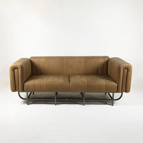 Canapé contemporain - PALMER - Bernini Gallery - en cuir / avec accoudoirs / marron