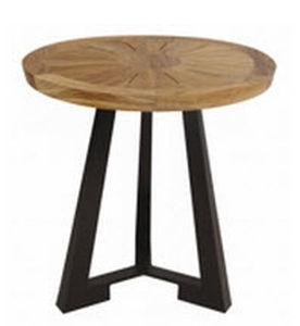 Table d'appoint contemporaine - RALPH - SUTHERLAND - en teck / ronde / résidentielle