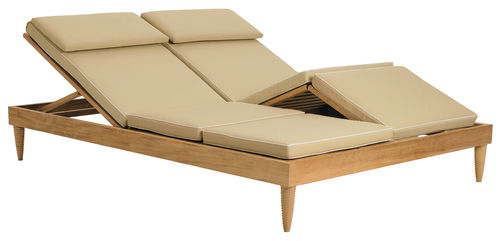Bain de soleil contemporain - CLASSIC - SUTHERLAND - en bois / de jardin / double