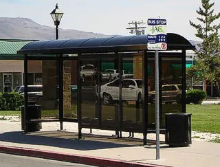 Abribus en polycarbonate - Polimer Tecnic - en PMMA / LED